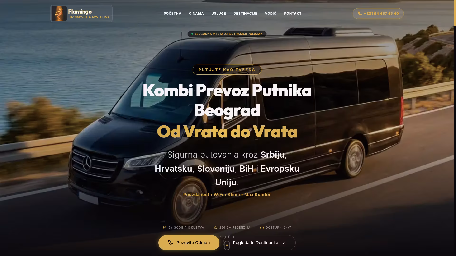 Izrada sajta i SEO optimizacija za Flamingo — kombi Srbija, Slovenija — M·LAB blog Beograd