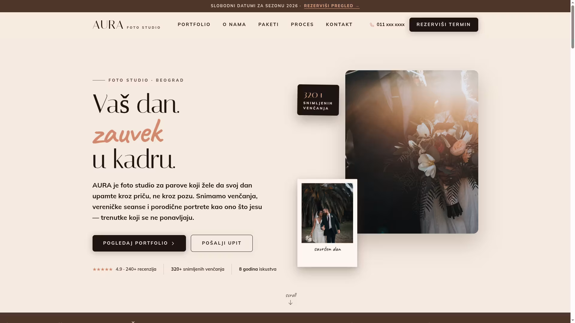 Izrada sajta i SEO optimizacija za foto studio — portfolio — M·LAB blog Beograd