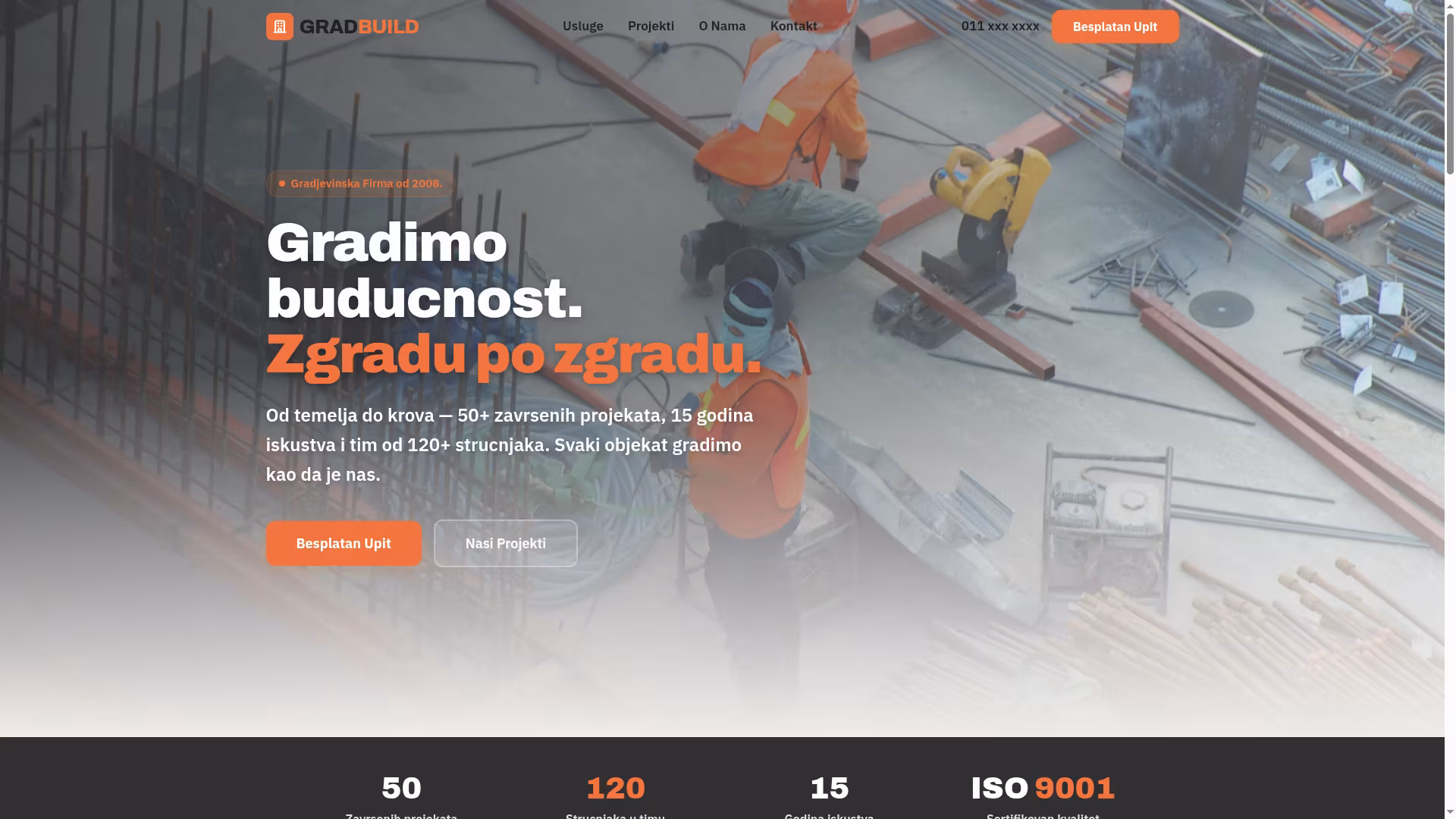 Izrada sajta i SEO optimizacija za građevinsku firmu — M·LAB blog Beograd