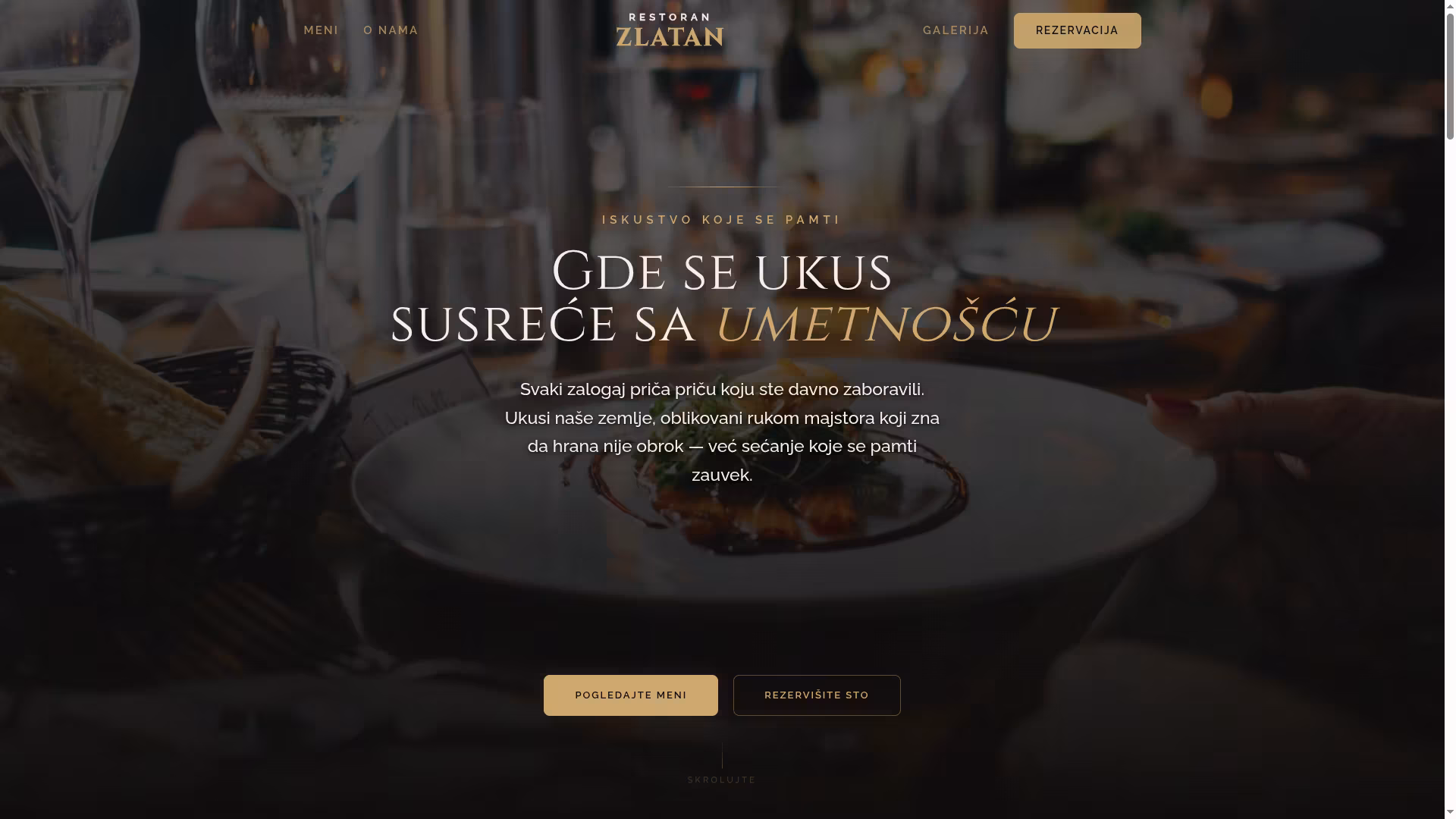Izrada sajta i SEO optimizacija za fine dining — rezervacija — M·LAB blog Beograd